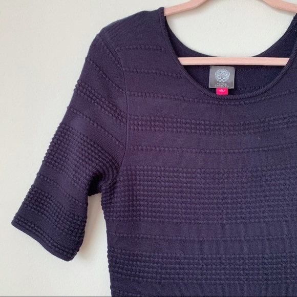 Vince Camuto Navy Knit Sweater Dress Size Large - Picture 2 of 6